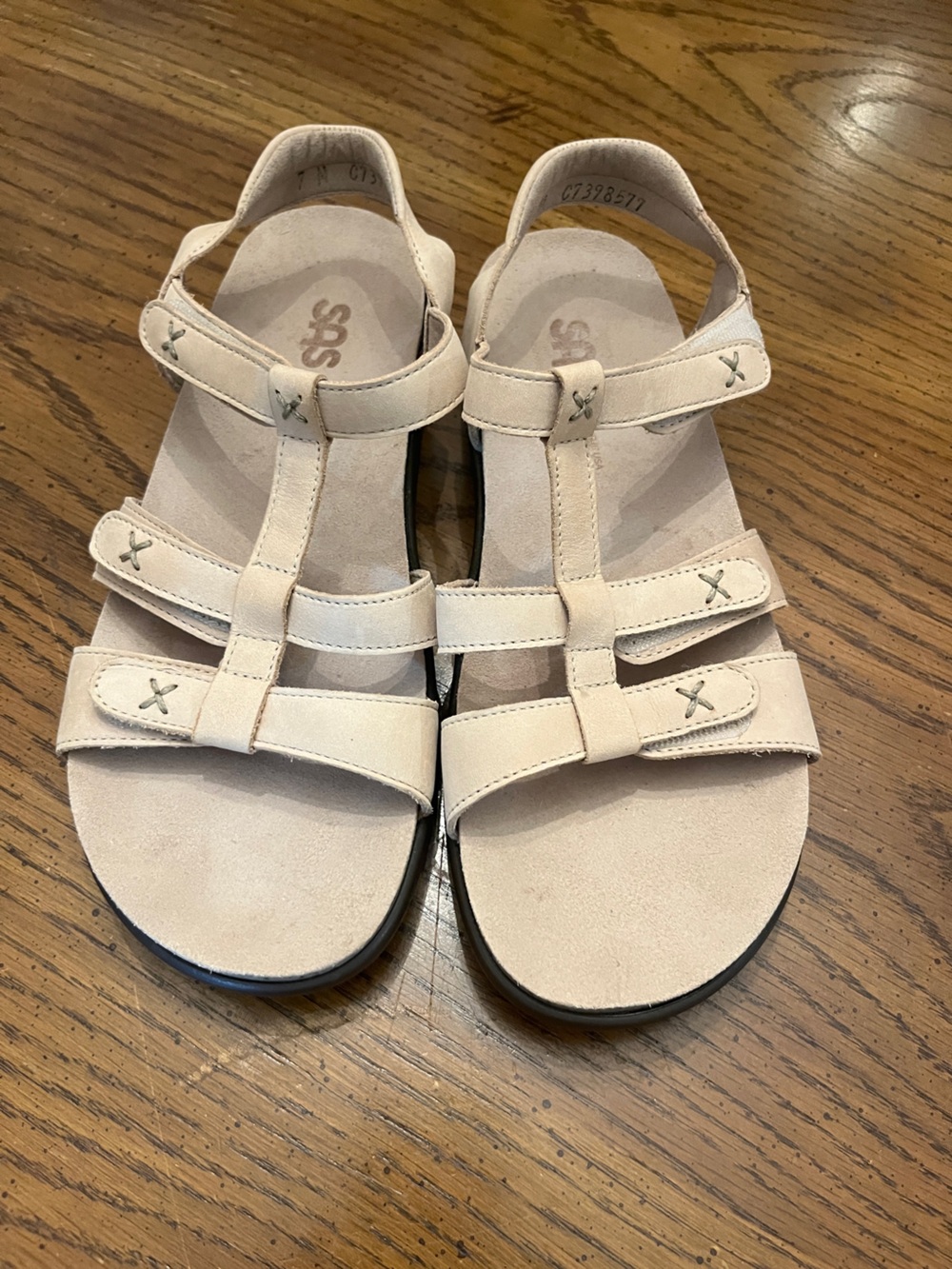 SAS Sorrento Adjustable Comfort Sandal, size 7